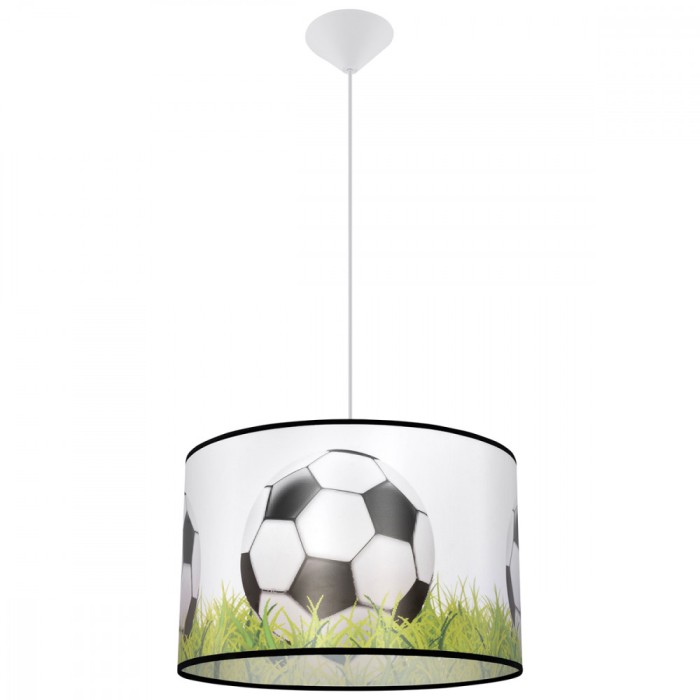 Lampă Suspendată Pilka Alb/Negru/Verde Pvc 1 Bec Oval Modern De Interior