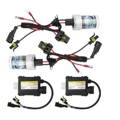 Kit Xenon H7, HID, 6000K, 55W, balast slim, 12V, faza scurta, lunga, ceata, BZRSH foto