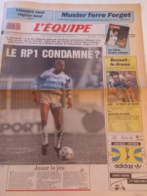 Ziar sport din Franta - &amp;quot;L`EQUIPE&amp;quot; (20.05.1990) foto
