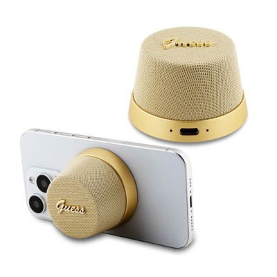 Boxa portabila Guess Bluetooth V5.3, TWS, 3W, auriu, GUWSC3ALSMD foto