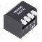 Intrerupator DIP, 2 pozitii, montare THT, 4 sectiuni, OMRON OCB - A6FR4104