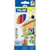 Set Creioane Colorate Hexagonale , 12 Culori