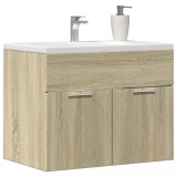 vidaXL Dulap de chiuvetă, stejar Sonoma, 60x38,5x46 cm, PAL