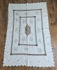 FATA DE MASA MARE VINTAGE MODEL BRODERIE CU AJUR SI BRODERIE MANUALA