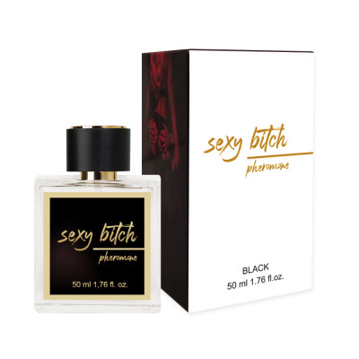Parfum unisex pentru bărbați și femei. Feromoni SEXY BITCH BLACK, 50 ml. foto