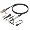 Sondă: pentru osciloscop, pasivă, pentru Teste de Laborator,100MHz, 10:1, 1,2m, Negru, CAL TEST