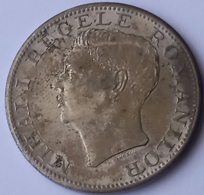 Romania , 500 lei 1945 argintata