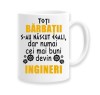 Cana alba personalizata &quot;Toti barbatii s-au nascut egali, INOVATIX&reg;. 330ml, Oem
