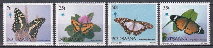 Botswana 1984 - Fluturi, Cota 18 EURO, MNH