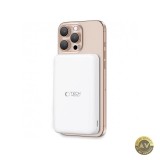 Baterie Externa Wireless Tech-Protect PB24 LifeMag 10000mAh 15W PD + FQI 1 x QI - 1 x USB-A - 1 x USB-C Alba