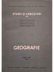 T. Morariu - Studii si cercetari de geologie, geofizica, geografie, tomul XXIII (Editia: 1976) foto