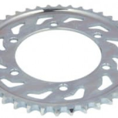 Pinion față oțel, tip lanț: 428, număr dinți: 14 compatibil: YAMAHA AG, RD, SR, XT, XTZ, YBR 125/200 1982-2012