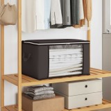 vidaXL Cutie de depozitare cu fereastră laterală transparentă Antracit 42024646