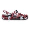 Saboti Crocs Classic Printed Camo Clog Negru - Black/Red, 46, 48