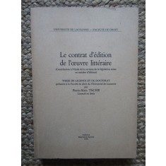 LE CONTRAT D EDITION DE L OEUVRE LITTERAIRE - PIERRE - ALAIN TACHE 1970