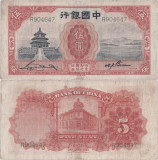 1931 ( 1 ) , 5 yuan ( P-70b ) - China