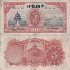 1931 ( 1 ) , 5 yuan ( P-70b ) - China