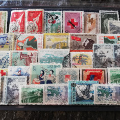 Lot timbre stampilate Vietnam, anii 1950-1970, stare foarte buna, diferite