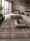 Cumpara ieftin Covor Mira 24009-133, 50 x 80 cm, Maro, Polipropilena, Antialergic, Inaltime Fir 6 mm, Pentru Living Dormitor