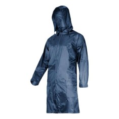 Pelerina Ploaie Cu Nasturi Si Fermoar / Albastru - 2xl