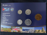 Seria completata monede - Cuba 1985-2012 , 5 monede UNC, America Centrala si de Sud
