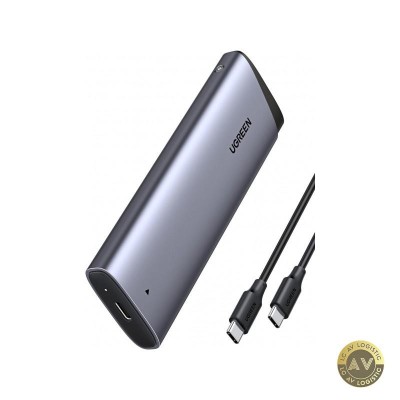 Rack UGREEN CM767 pentru SSD SATA M.2 NVMe Gri foto