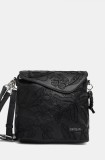 Desigual rucsac JOLIE JERSEY femei, culoarea negru, mic, cu imprimeu, 25SAKP48