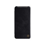 Husa Nillkin Qin Leather Case pentru OnePlus 7, Neagra, Protectie Premium