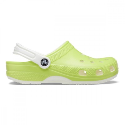 Saboti Crocs Classic Toddler Glow in the Dark Clog Verde - Limeade foto
