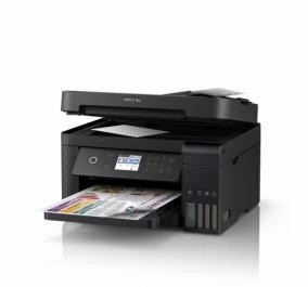 Multifunctional inkjet color CISS Epson EcoTank L15160, Duplex, ADF, Retea, Wireless, A3 foto