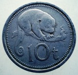 7.923 PAPUA NEW GUINEA NOUA GUINEE 10 TOEA 1975