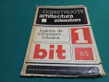 CONSTRUCȚII ARHITECTURĂ SISTEMATIZARE * BULETIN DE INFORMARE TEHNICĂ * NR. 1 * 1970 * 4 2 2