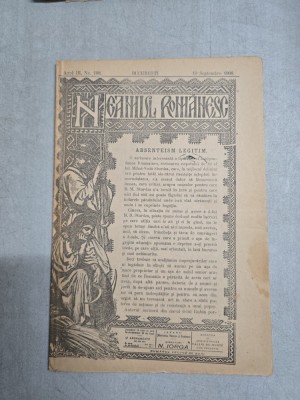Neamul Rom&amp;acirc;nesc 108/10.09.1908 - N. Iorga foto