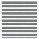 vidaXL Jaluzea tip zebra gri &icirc;nchis lățime țesătură 145,9 cm poliester