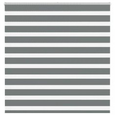 Jaluzea tip zebra gri &amp;icirc;nchis lățime țesătură 145,9 cm poliester foto