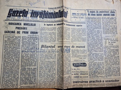 gazeta invatamantului 15 februarie 1957-la flamamzi unde a inceput rascoala foto