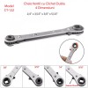 Cheie frigorifica ventil cu clichet CT-122, Oem