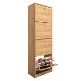 Cumpara ieftin Pantofar 4 compartimente pal stejar artisan Vivat 50x28x152 cm