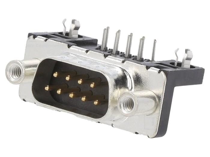 Conector D-Sub 9 pini, 90&deg;, 5A