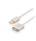 Cablu Apple iPad iPhone - USB de inalta calitate 1m alb Profigold