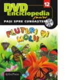 DVD Enciclopedia Junior nr. 12. Pasi spre cunoastere - Fluturi si molii (carte + DVD)