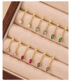 Cumpara ieftin Cercei Din Argint 925 Gold Marquise Drop