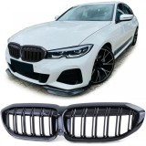 Grilaj de performanta sport cu fante duble lucioase, potrivit pentru BMW Seria 3 G20 G21 din 18 Performance AutoTuning
