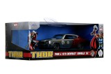 JADA MARVEL SET FIGURINA METALICA THOR SI MASINUTA CHEVY CHEVELLE SS SCARA 1 LA