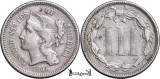 1865, 3 cents ( Three Cent Nickel ) - Statele Unite ale Americii, Europa