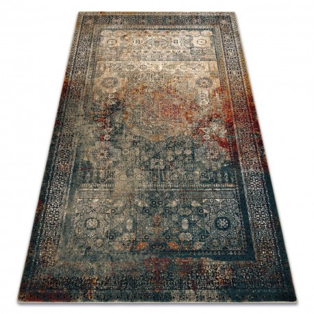 Covor de l&acirc;nă SUPERIOR MAMLUK oriental vintage smarald, 200x300 cm