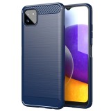 Husa carbon pentru samsung galaxy a22 5g, tech protects, blue