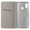 Husa tip carte cu stand Smart Magnet aurie pentru Huawei P Smart 2019