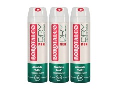 Pachet 3 x Deodorant Spray Borotalco Men, Dry Unique Scent Of Borotalco, 150 ml