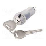 Comutator &icirc;ntrerupător cu cheie HIGHLY ELECTRIC Poz.i stab 2 Pini SPDT 90&deg;